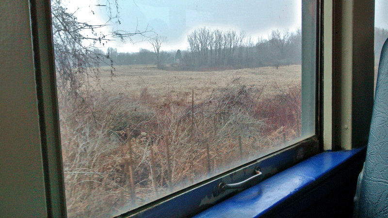 the view to the north on the santa train